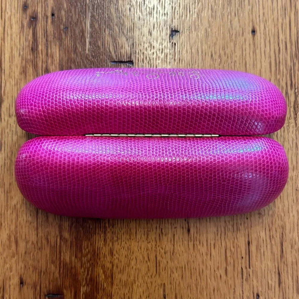 Lilly Pulitzer Signature Eyeglass Sunglass Hard Case Clamshell Hot Pink Women’s